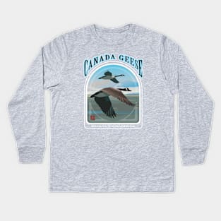 Canada Geese Kids Long Sleeve T-Shirt